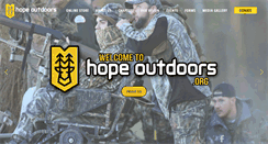 Desktop Screenshot of hopeoutdoors.org